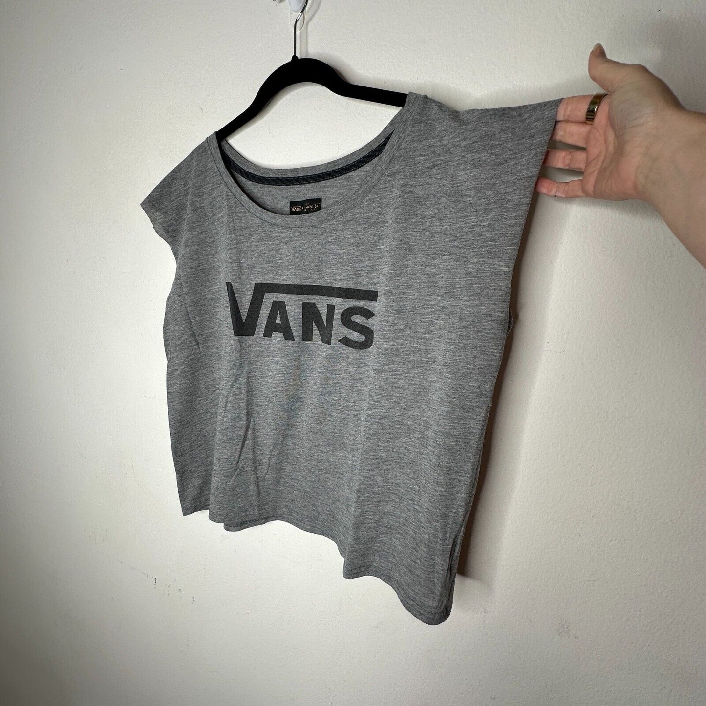 Vans X Jesse Jo Gray Hand-Cut Sleeve Chrome Hearts Juvenile Darlin Graphic L