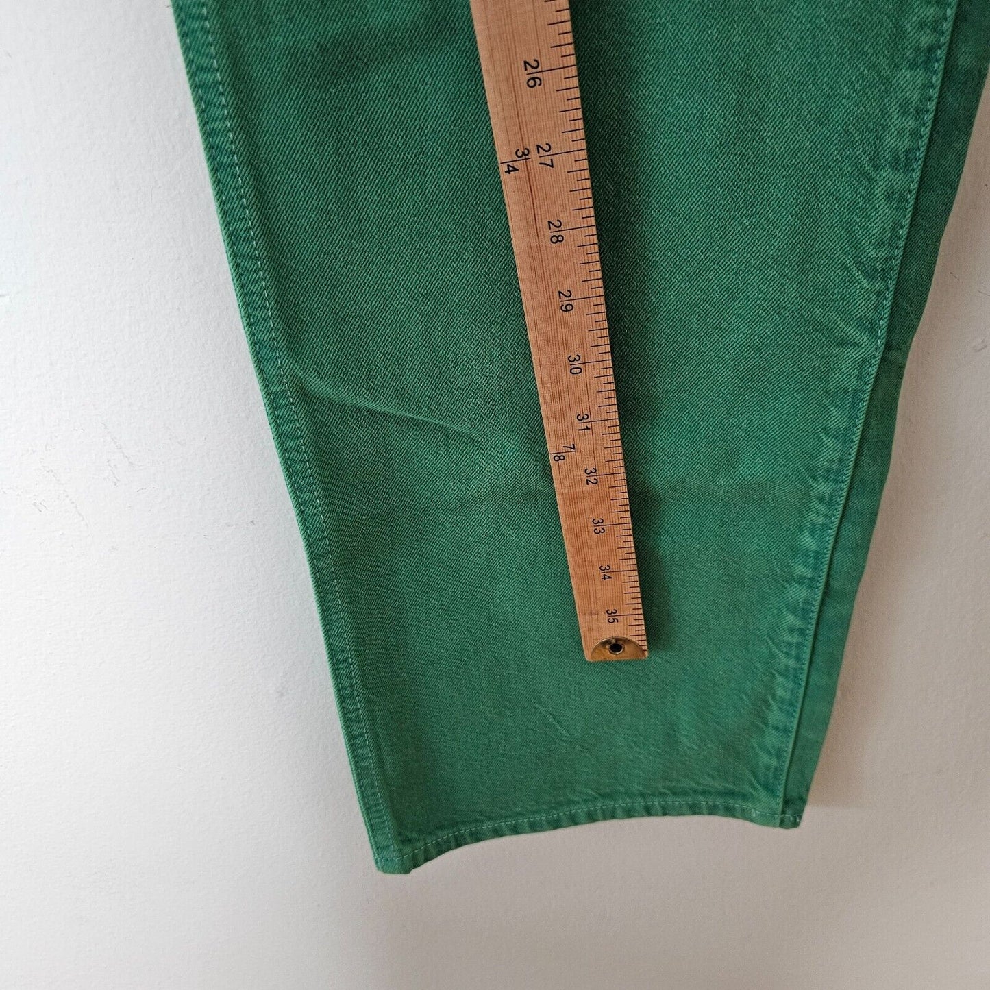 Wranglers Green Relaxed Carpenter Mom Jean 5-Pocket High Waist Tapered Leg Pant