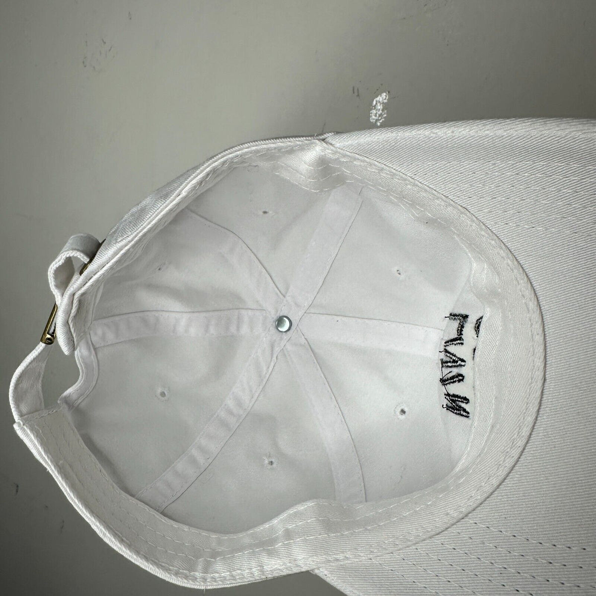NWOT Livin Cool White Adjustable Baseball Cap Hat Black Livin Cool Graphic OS