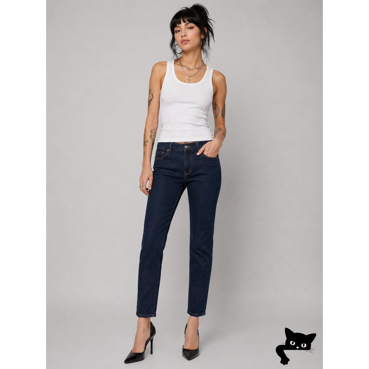 NWT AG Adriano Dark Wash Prima Cigarette Leg 5 Pocket Denim Jean 30R
