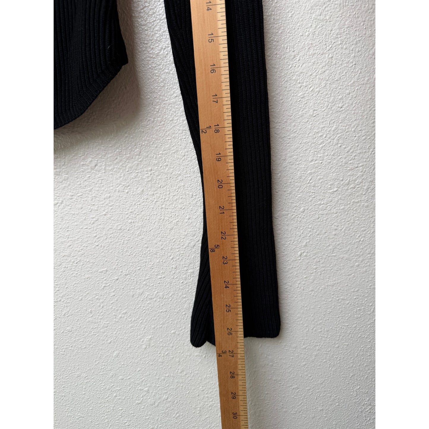 House of CB Sylvia Black Ribbed Cardigan Women XS