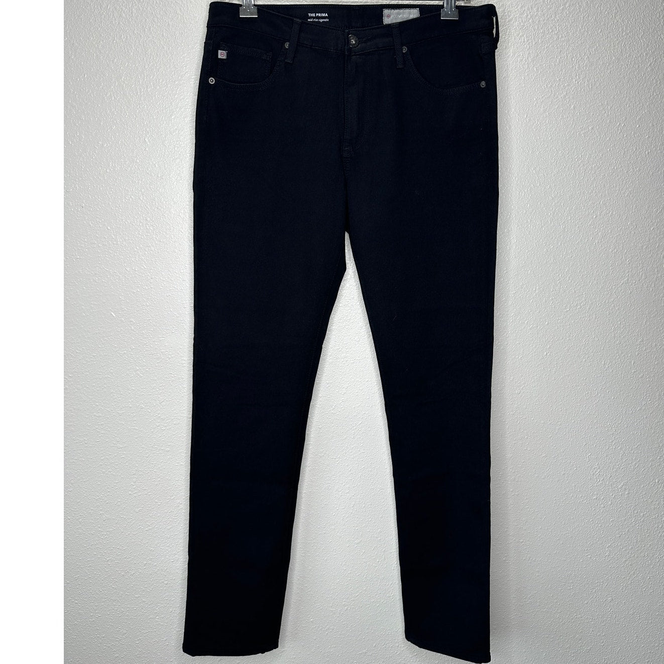 AG The Contour Black Prima Mid-Rise Cigarette Skinny Jean 29