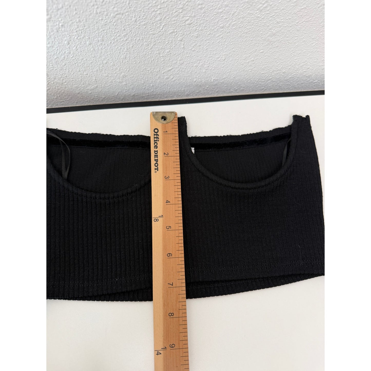 NWT Le Lis Black Knit Corset Top Women's S
