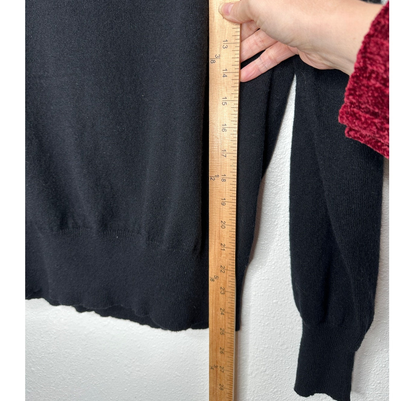 Theory Black Cashmere Long Sleeve Turtleneck Rib Hem Sweater M