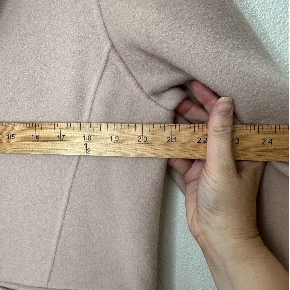 TSE 100% Cashmere Pale Pink Button Front Notch Collar Pockets 8