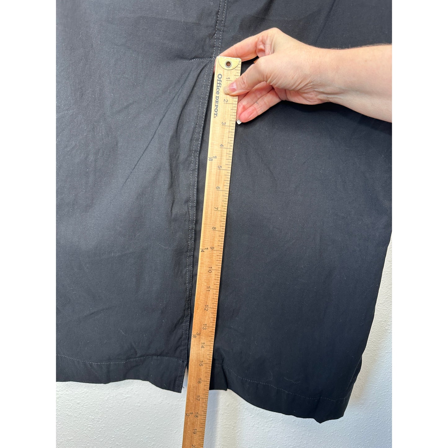 Maeve Black Colette Form Fitting High Rise Front Zip Maxi Skirt S