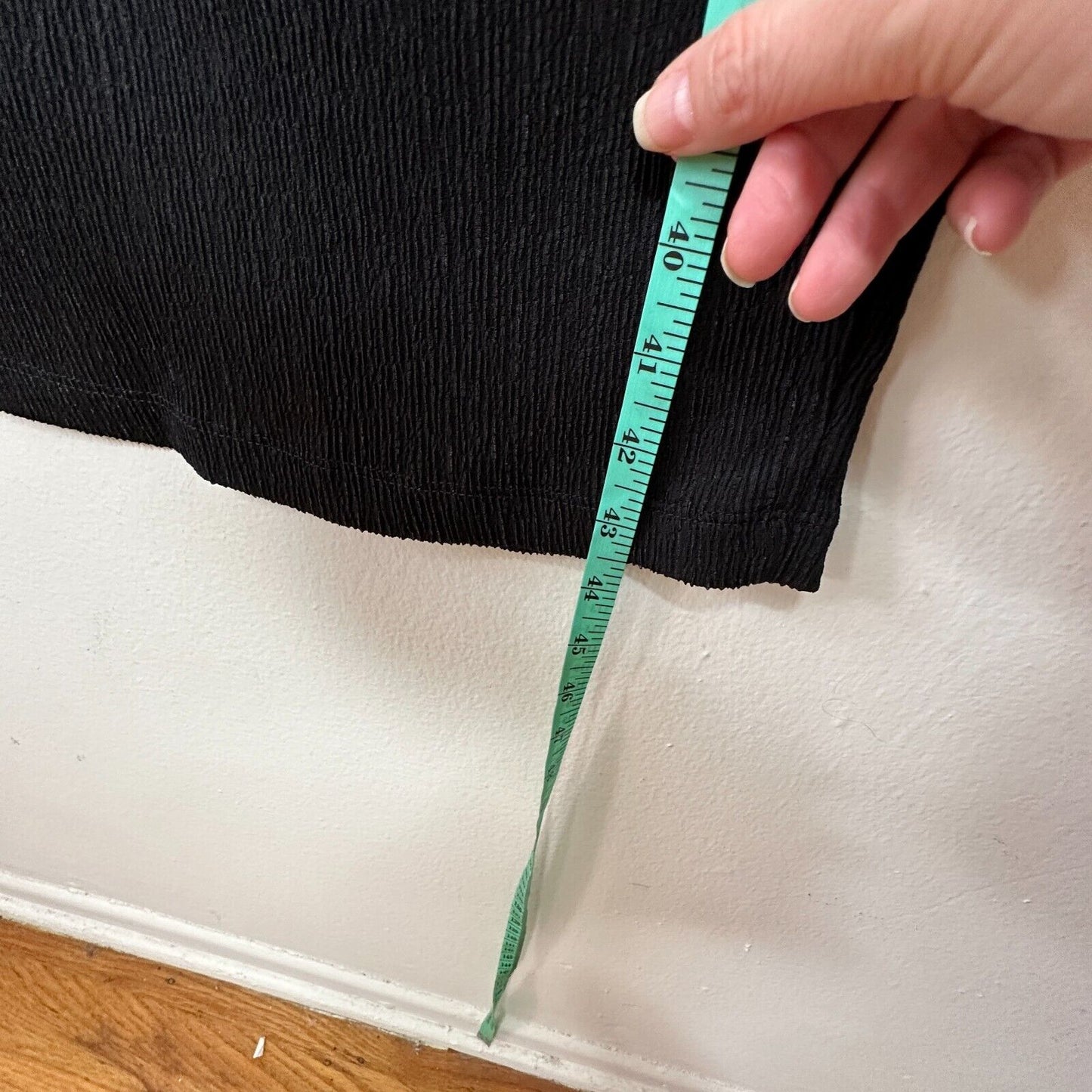 NWT Rumer Black High Waist Pencil Tucker Maxi Elastic Back Slit S