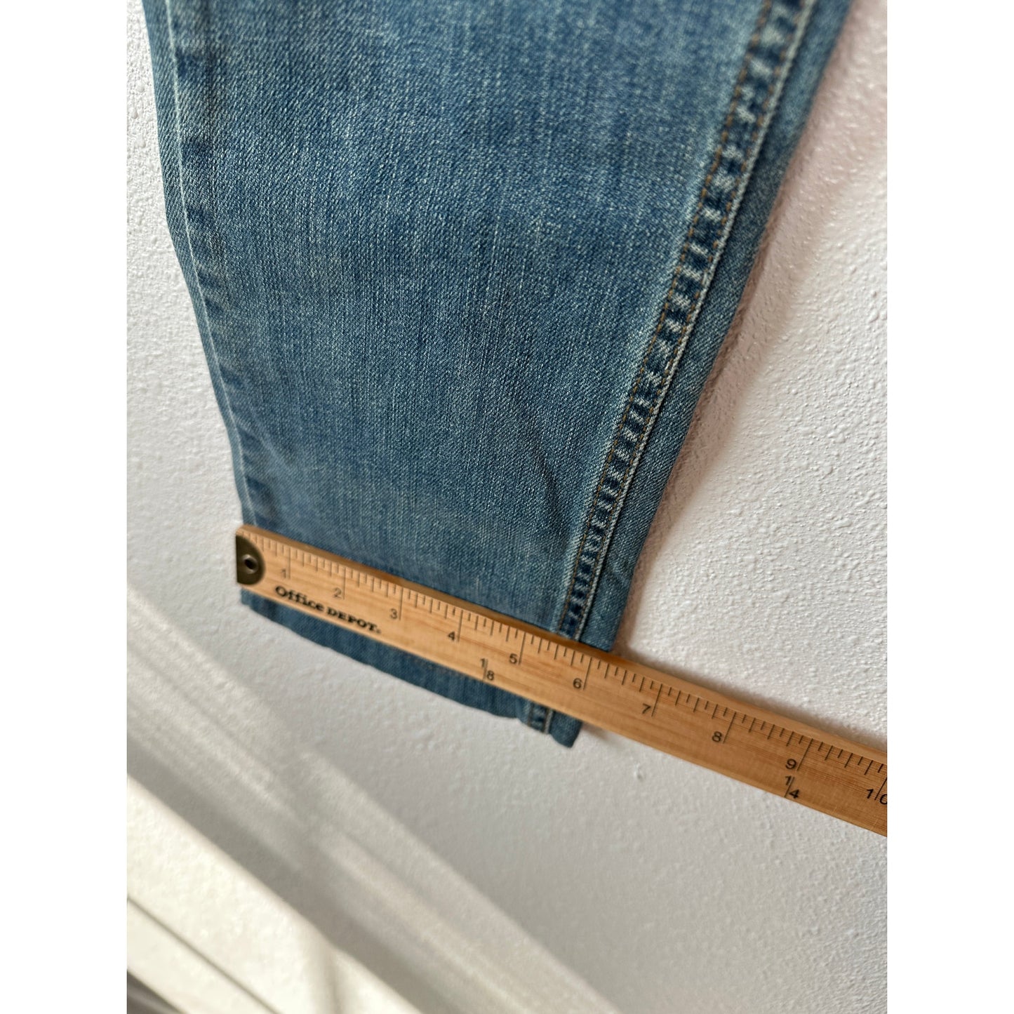 VINTAGE Volcom Stix Skinny Jeans Medium Wash Bleached Distressed Patched Denim