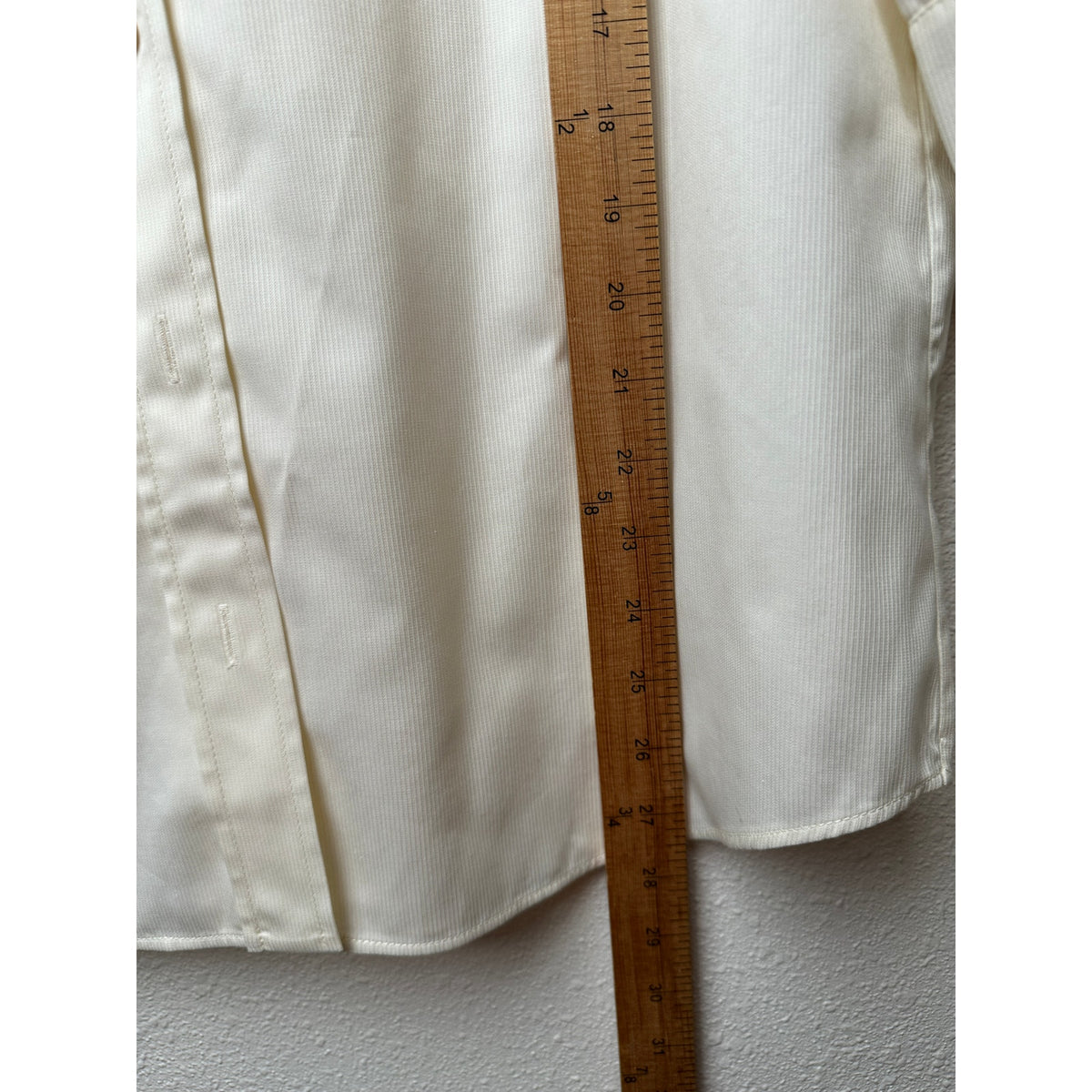 NWT Givenchy Shirt Cream Mens US L Roll Tab Sleeves