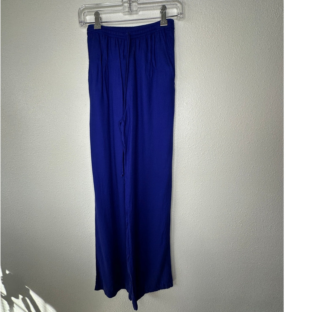 Twelfth Street Royal Blue Palazzo Wide Leg Pants w/ Pockets S