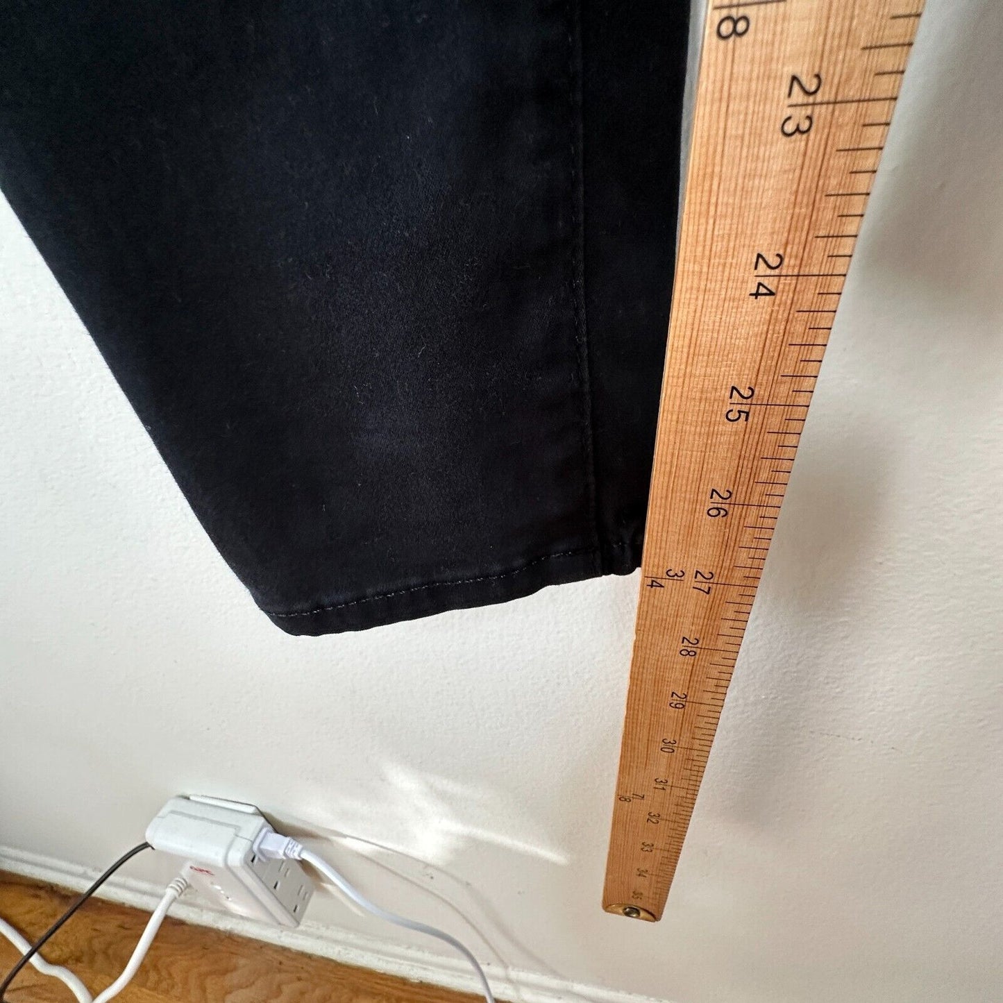 Adriano Goldschmeid Black The Abbey Ankle Mid Rise Super Skinny Ankle Jeans 27