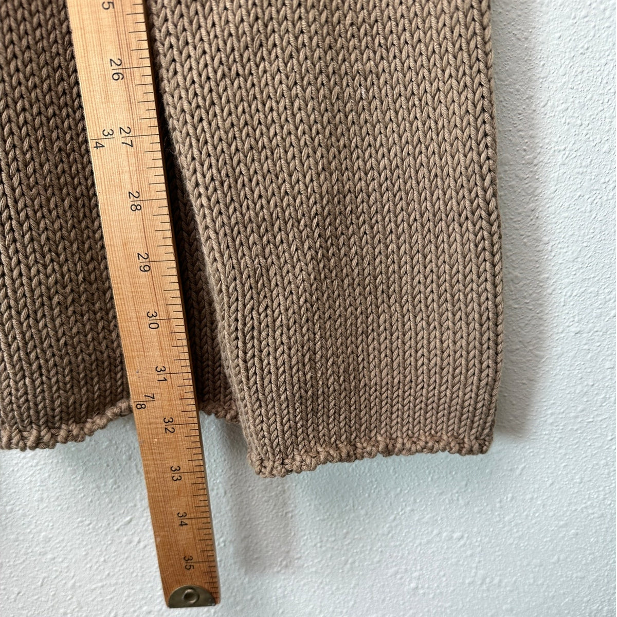 The Row Anteo Knit Sweater Mens Natural Brown Crewneck