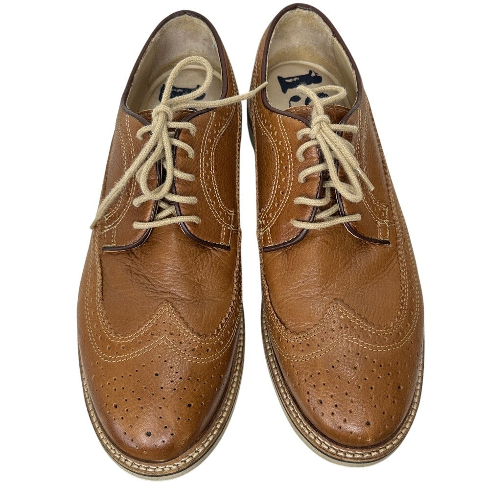 1901 Mens Brown Tan Brogue Leather Tie Dress Shoes Oxford 9.5