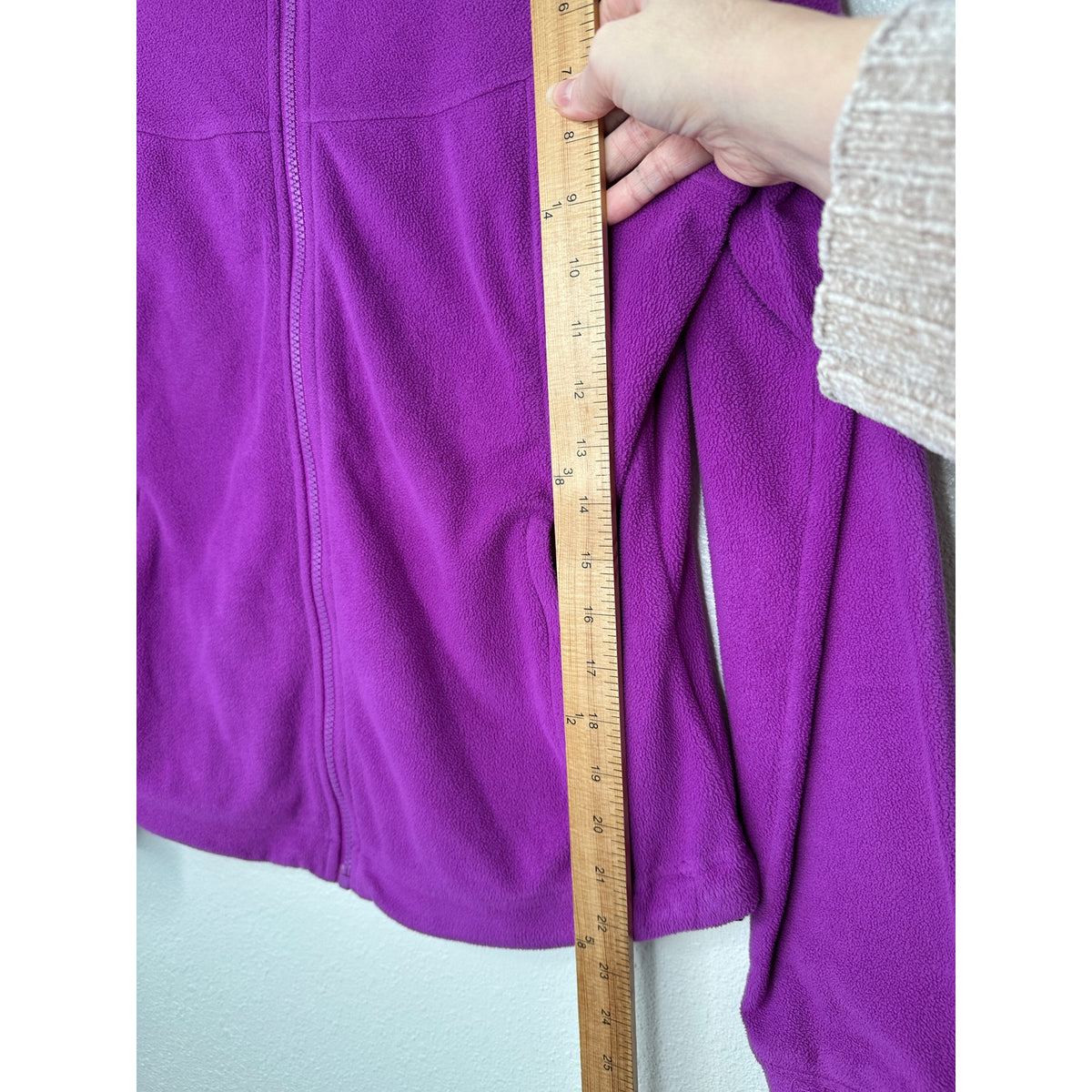 The North Face Lilac Front Zip Mock Neck Fleece Jacket S