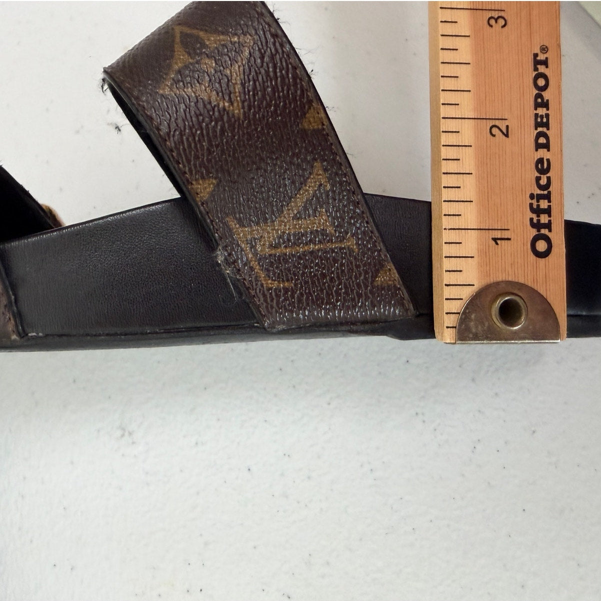 Louis Vuitton Monogram Flat Comfort Mule Sandals EU 37- US 7