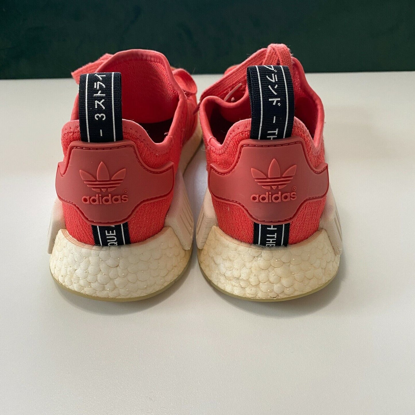 Adidas Trasca Coral Stripe NMD Lace-Up Sneakers Athletic Shoes Size 7
