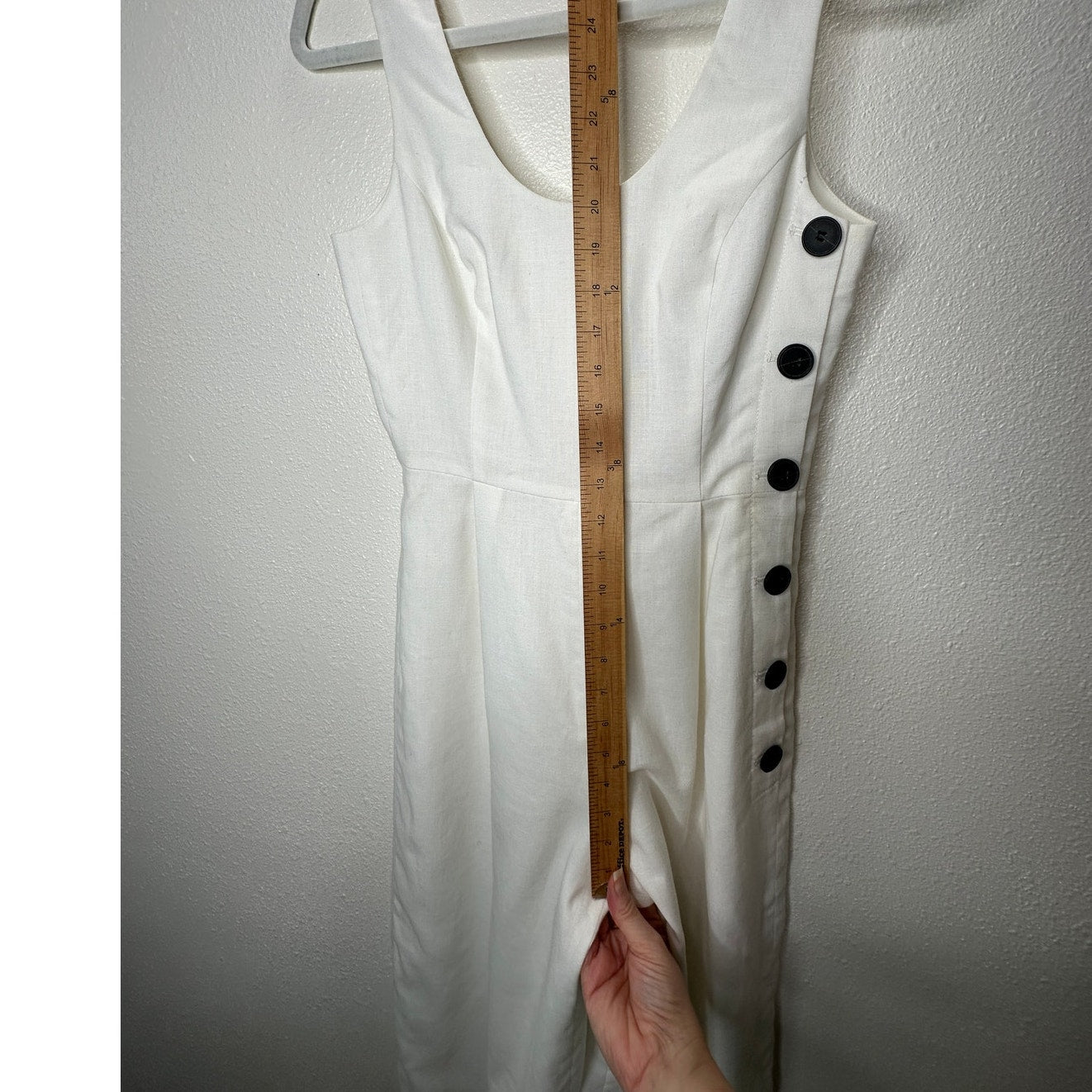 NWT Club Monaco Creme Emberlynn Linen Blend Jumpsuit 0
