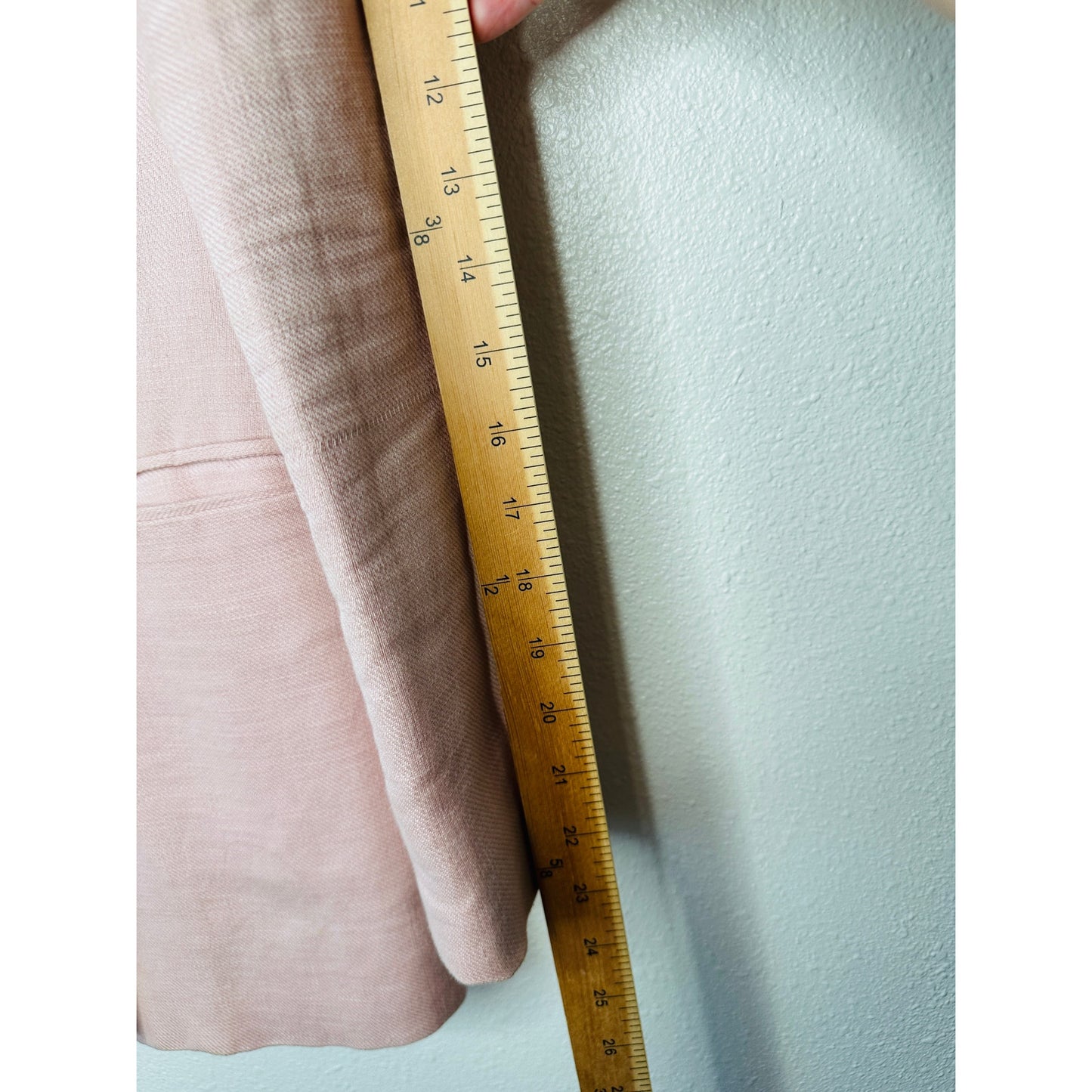 Rebecca Minkoff Pink Linen Blend Blazer Jacket Size 0 Double Button Chic