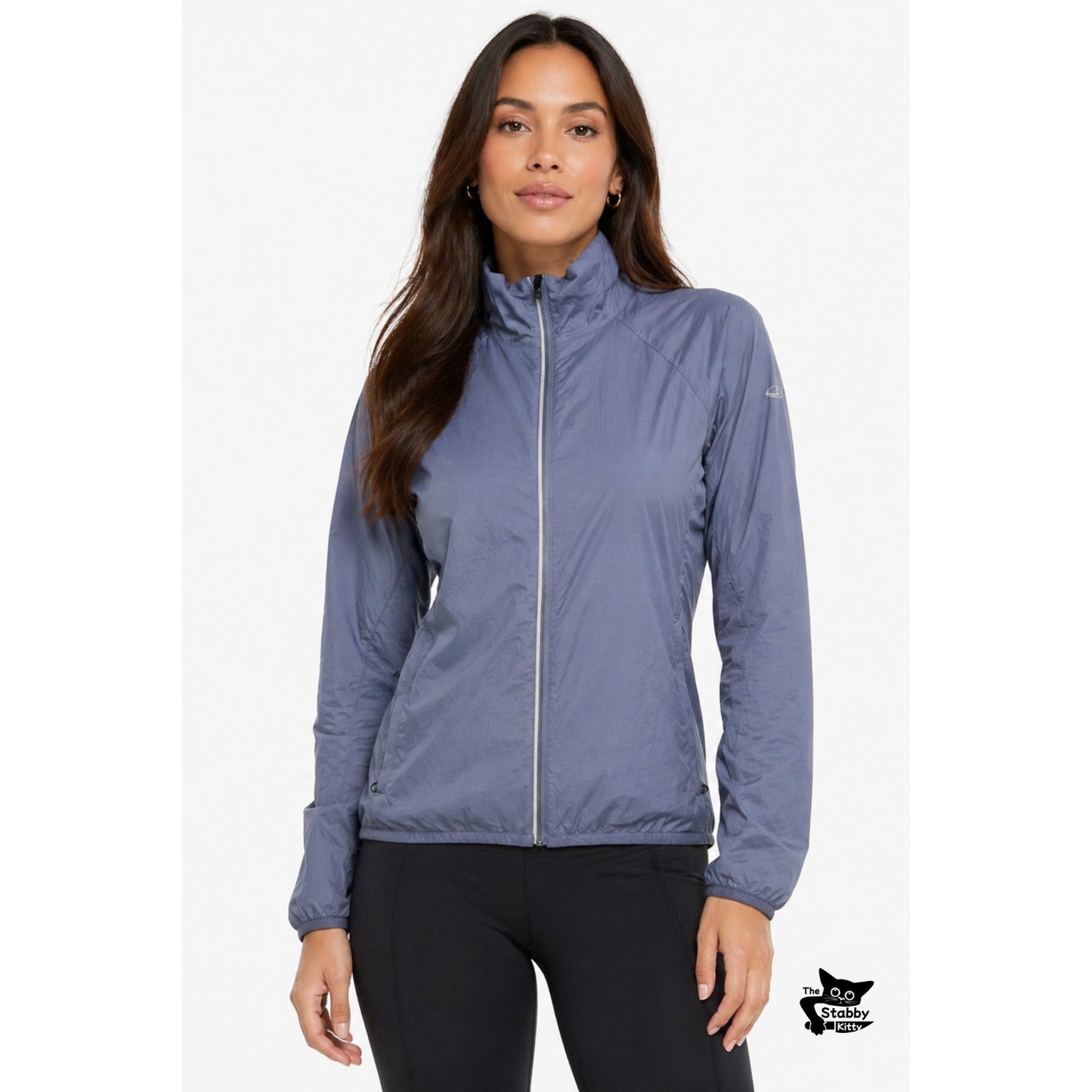 Icebreaker GT Cool-Lite Gray Merino Windbreaker Jacket Women XS