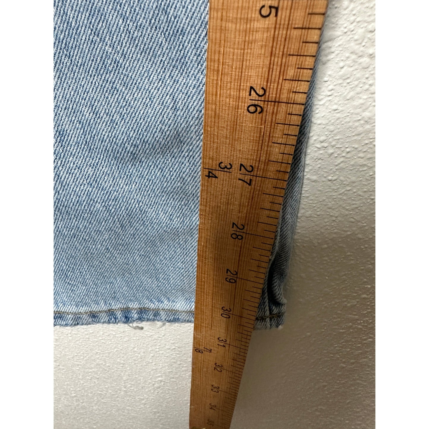 AGOLDE Light Blue Lana Straight Leg Button Fly Denim Jeans 24