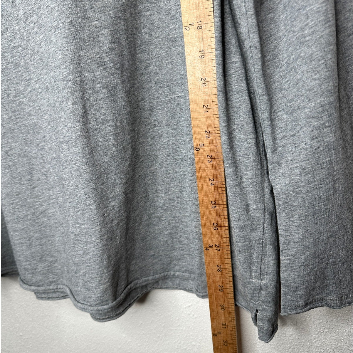 Rag & Bone Heather Gray Cotton Long Sleeve Chest Pocket Crewneck Tee XL