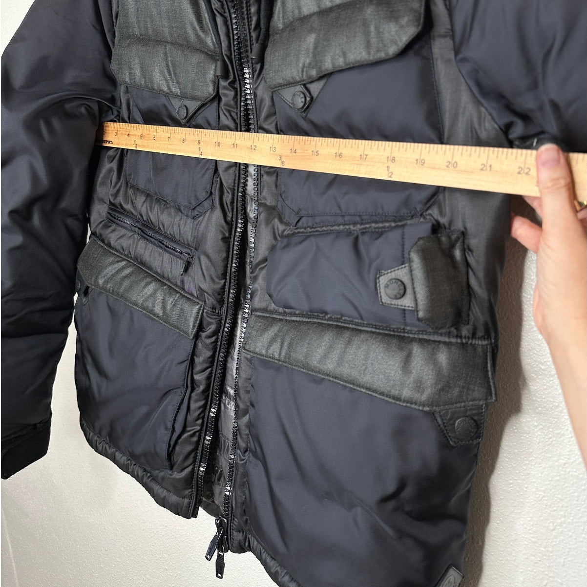 Moncler Black Folgore Down Jacket Hooded Multi-Pocket Retail $1565 4 / XL