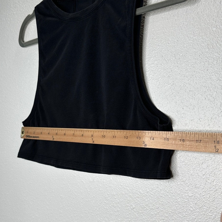 Lululemon Washed Black High Neck Muscle Cut Tank Top 4