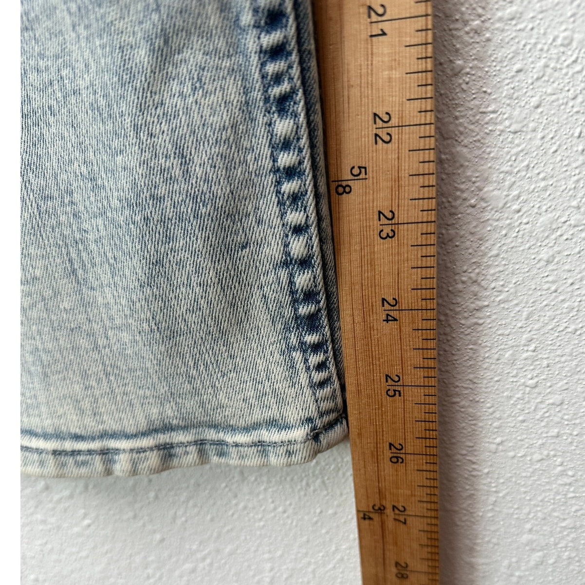 Mother Tomcat Straight Jeans Blue 33 Button Fly Marrakesh Days