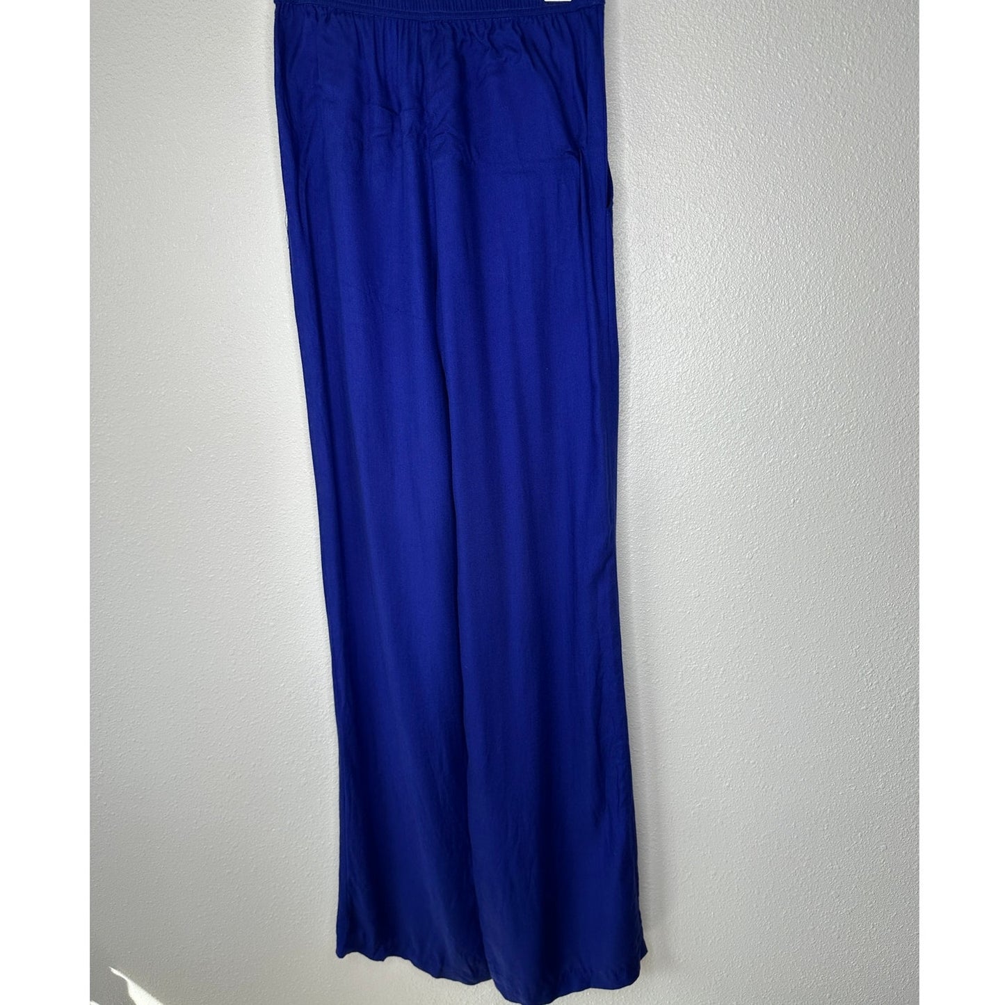 Twelfth Street Royal Blue Palazzo Wide Leg Pants w/ Pockets S