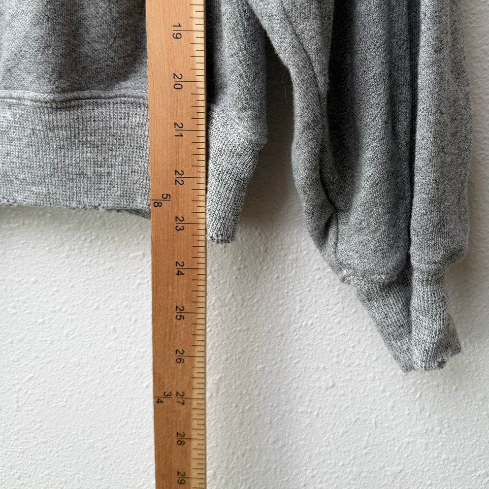 The Great Studded Balloon Sleeve Gray Sweater Size 1 Small