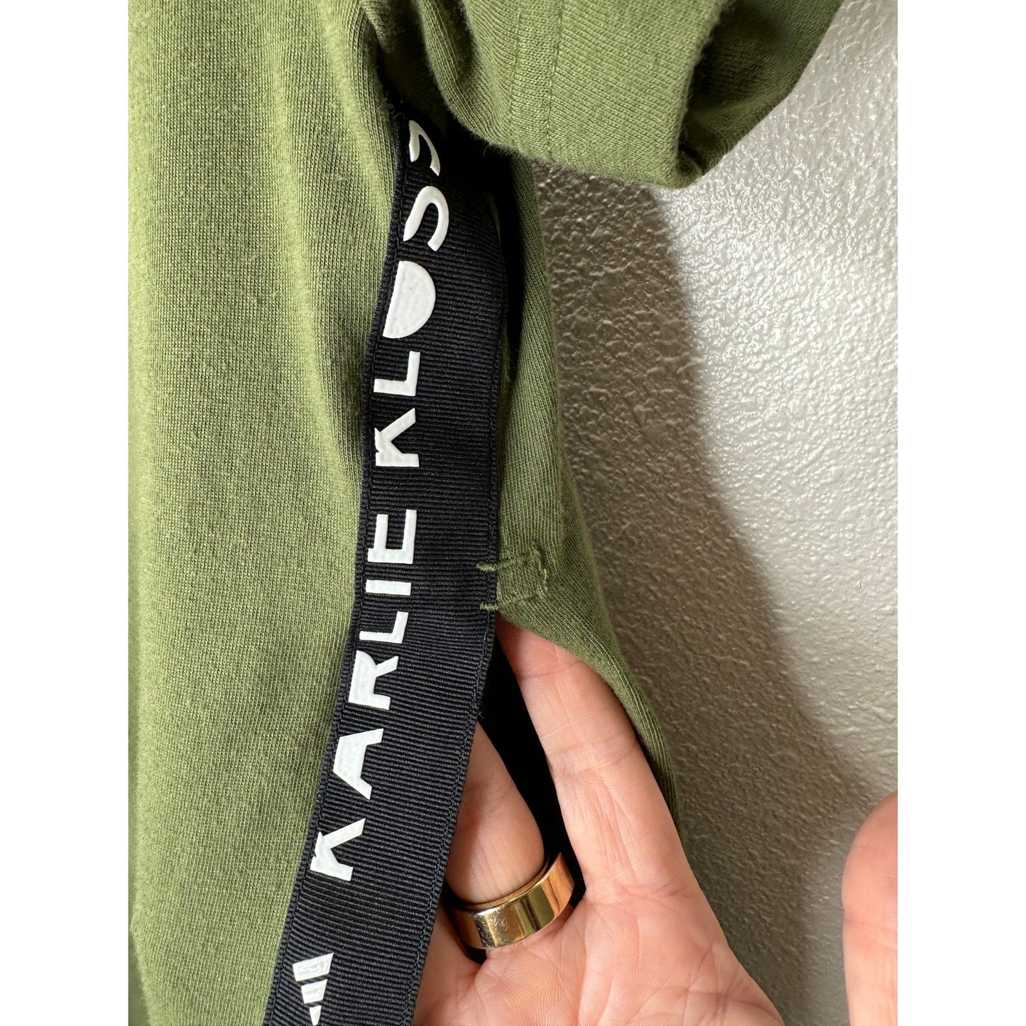 Adidas x Karlie Kloss Olive Oversize Side Slit Training Tshirt xs