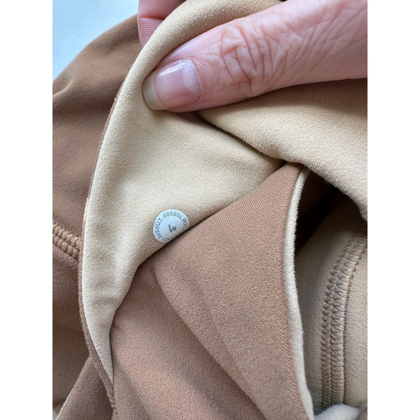 Lululemon Align Reversible Bra Pecan Tan Bold Beige Nulu Size 4
