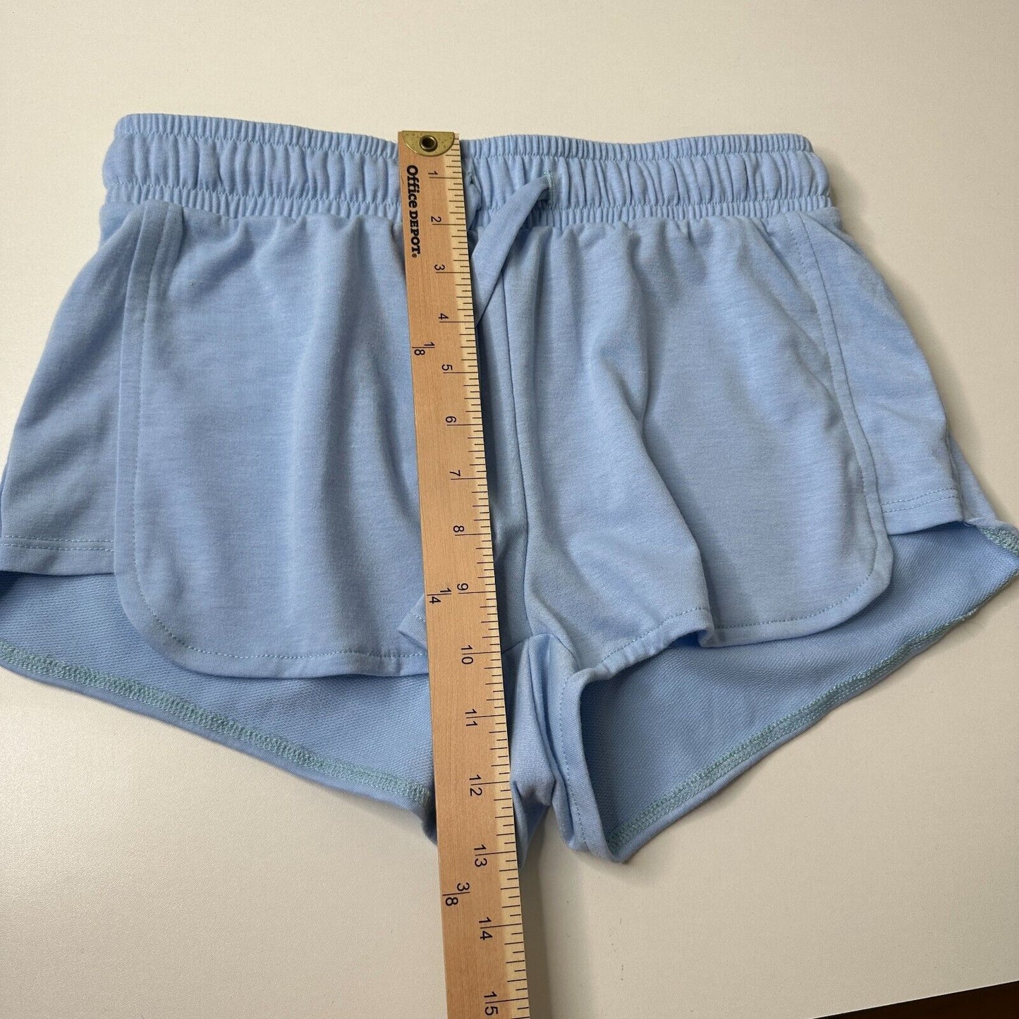 Onzie Cute Baby Blue Divine Drawstring Shorts Comfy Drawstring Waistband S / M