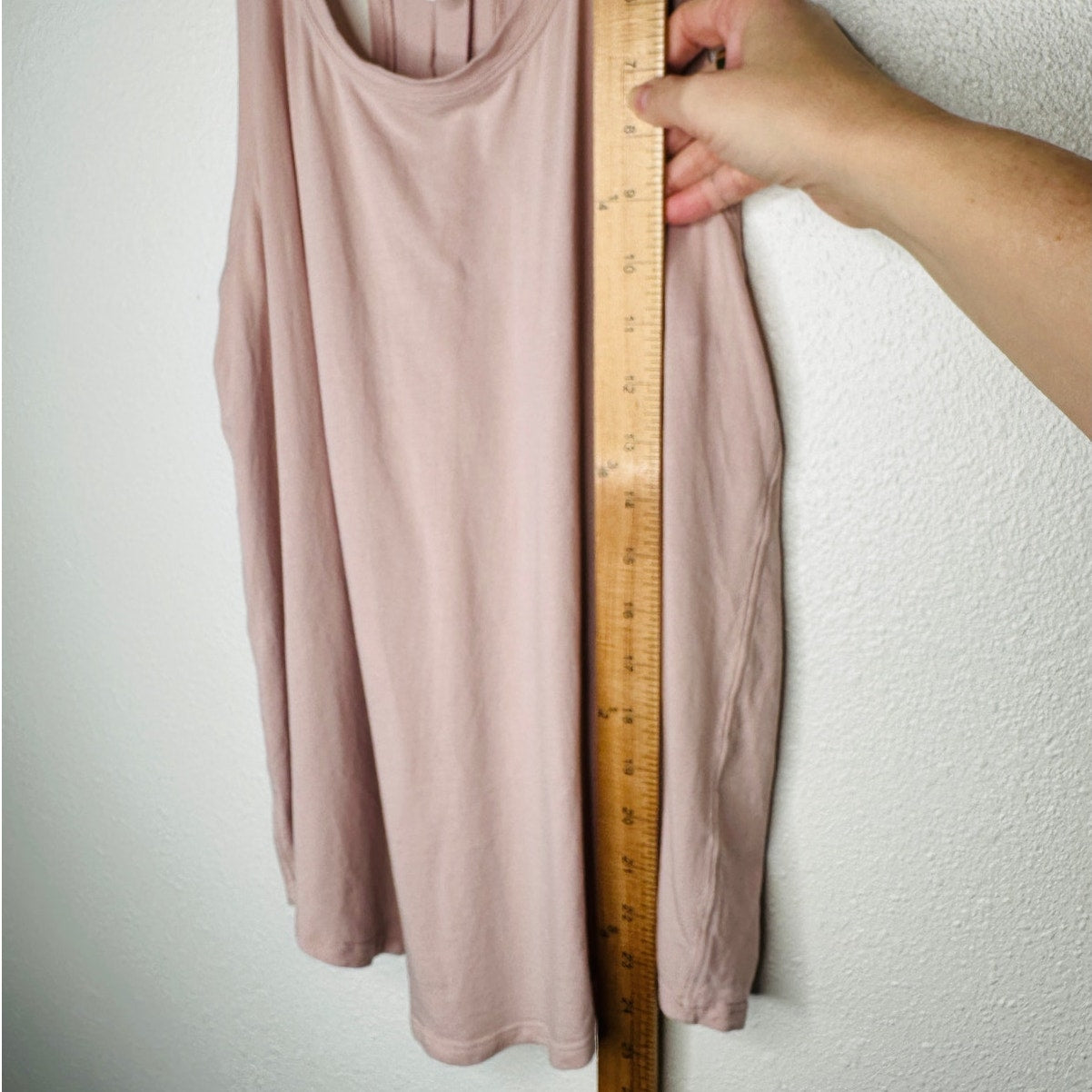 Lululemon Mink Berry Soft Pink Pleated Back Long Line Love Tank Top 4