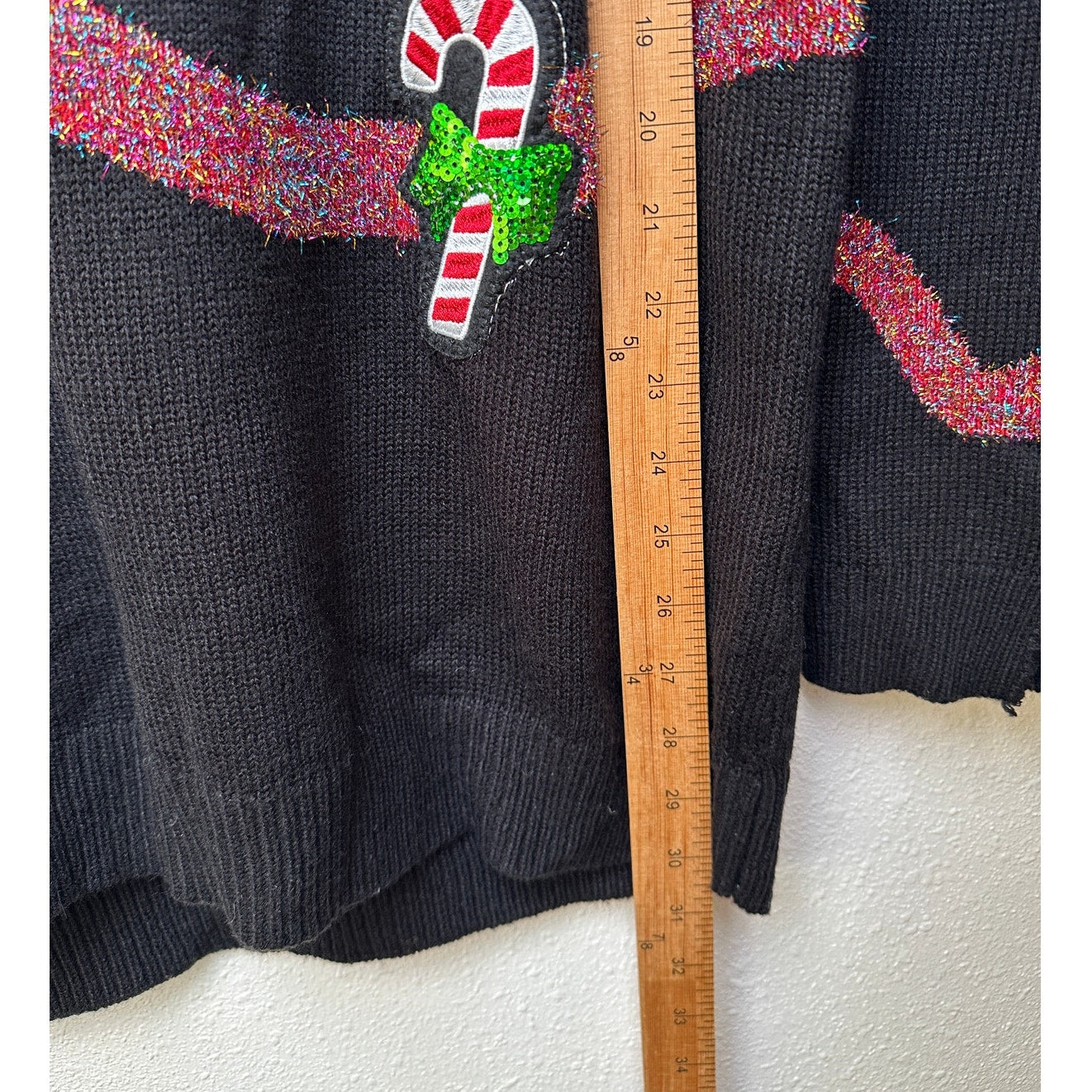 Forever 21 Plus 2X Black Sequin Ugly Christmas Sweater Dress