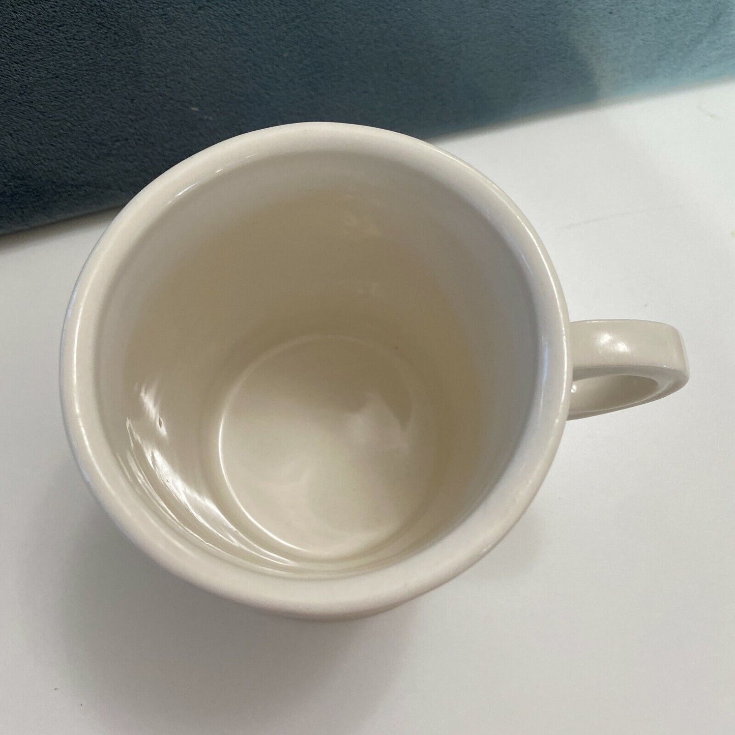 Anthropologie Monogram N Initial Coffee Mug Tea Cup Black Boho Striped