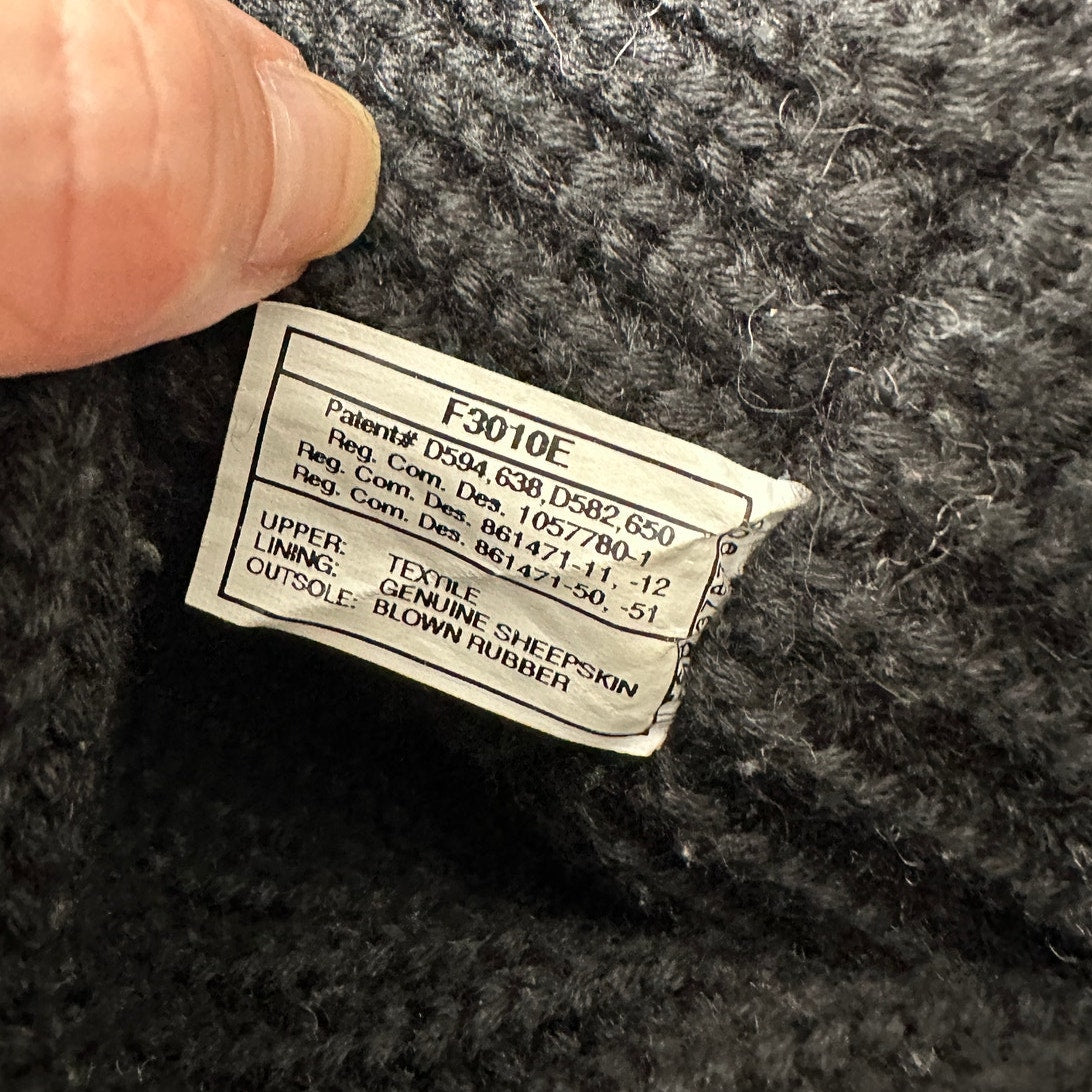 Ugg Black Cardy Classic Knitted Sweater Tall Foldover Button Boot 7