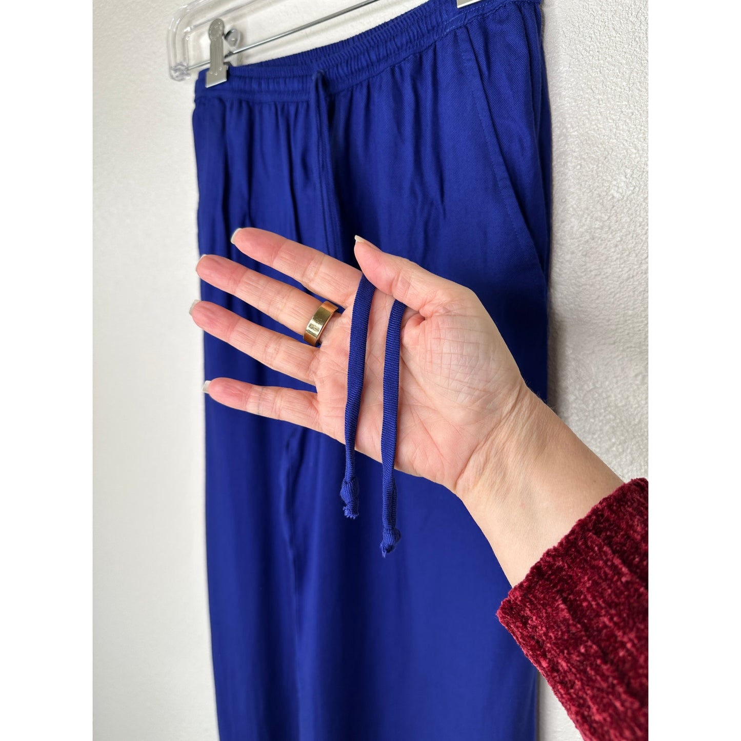 Twelfth Street Royal Blue Palazzo Wide Leg Pants w/ Pockets S