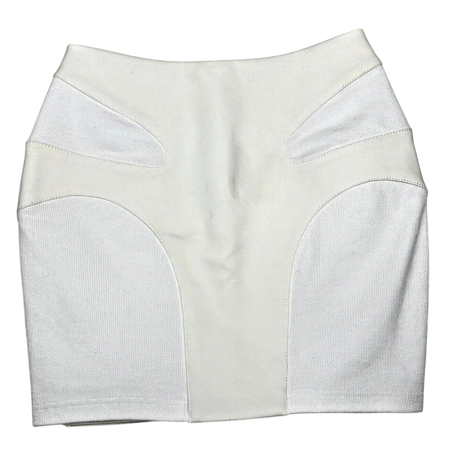 UNIQUE Dion Lee Off-White Contour Stitch Bandage Style Mini Skirt High Waist S
