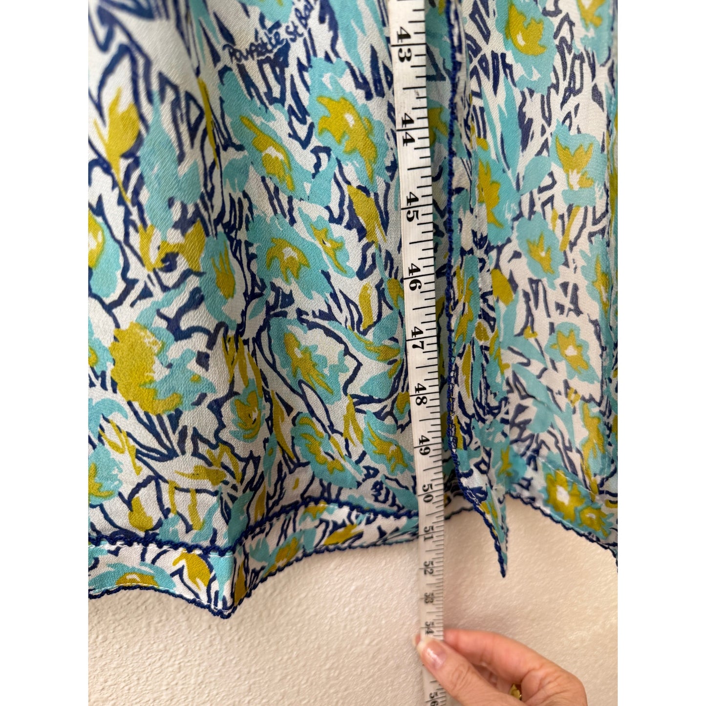 NWT Poupette St Barth Blue Floral Maxi Dress XS
