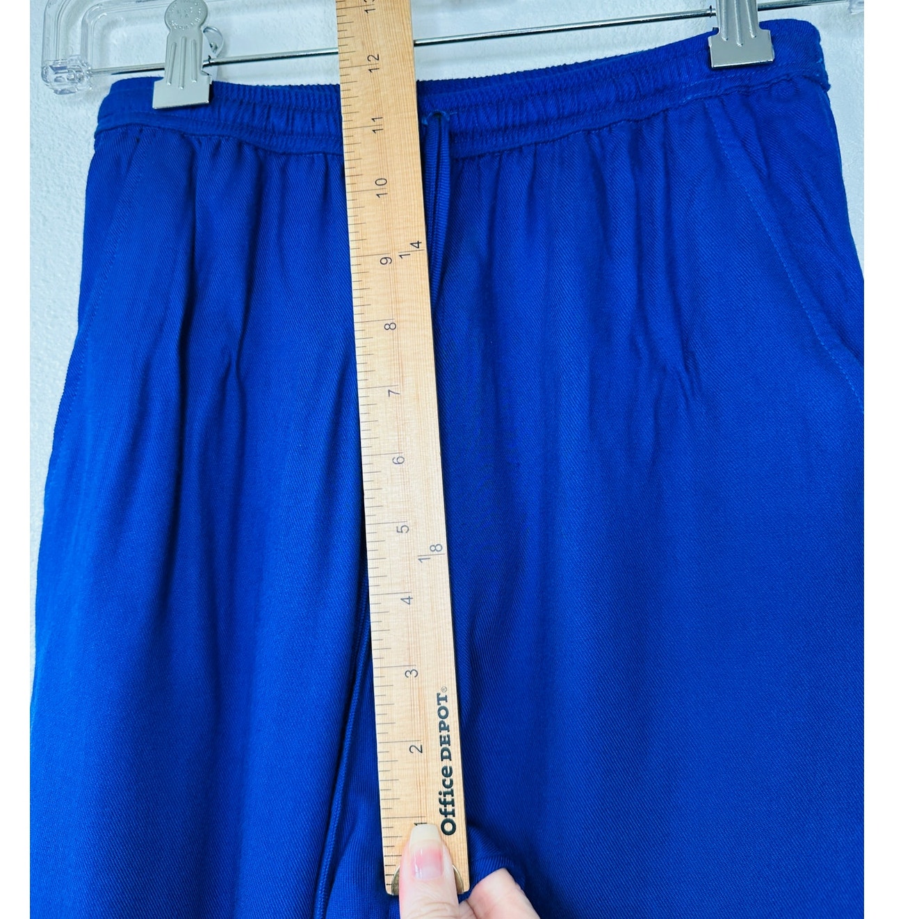 Twelfth Street Royal Blue Palazzo Wide Leg Pants w/ Pockets S