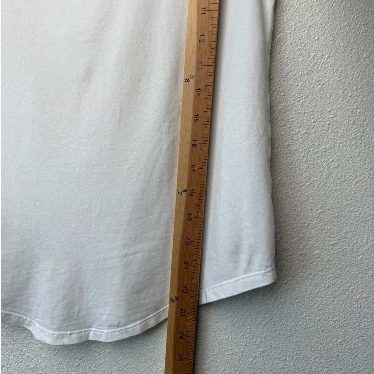 PAIGE Haven White Pima Cotton Crewneck Tee Womens S