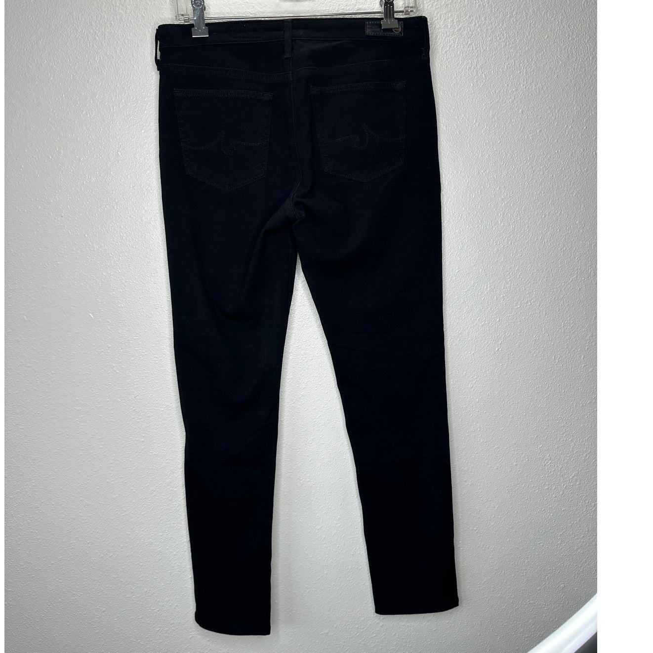 AG The Contour Black Prima Mid-Rise Cigarette Skinny Jean 29