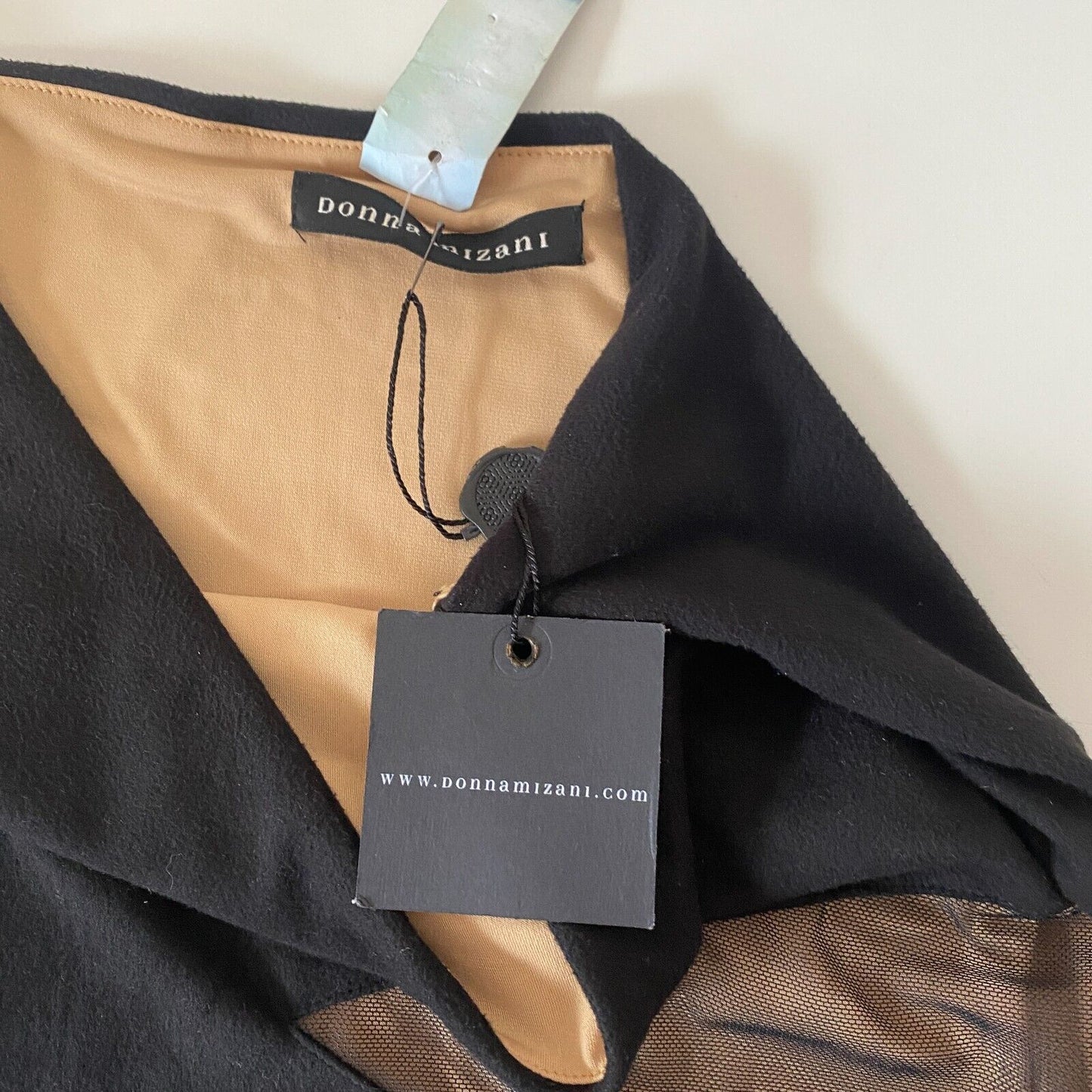 NWT Donna Mizani for Revolve Black Suede & Mesh Cut-Out Mini Dress SM