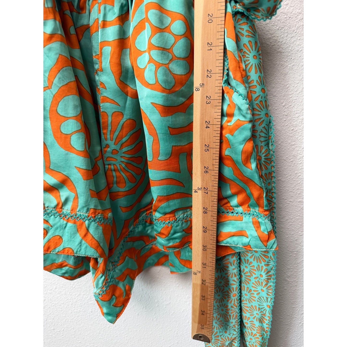 NWT Poupette St Barth Anaik Orange Green Womens Jumpsuit S
