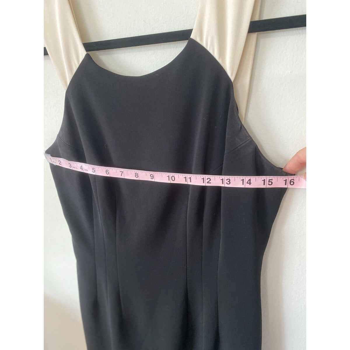 Jay Godfrey Black & Cream Strap Colorblock Sheath Bodycon Blue Zipper Mini 10