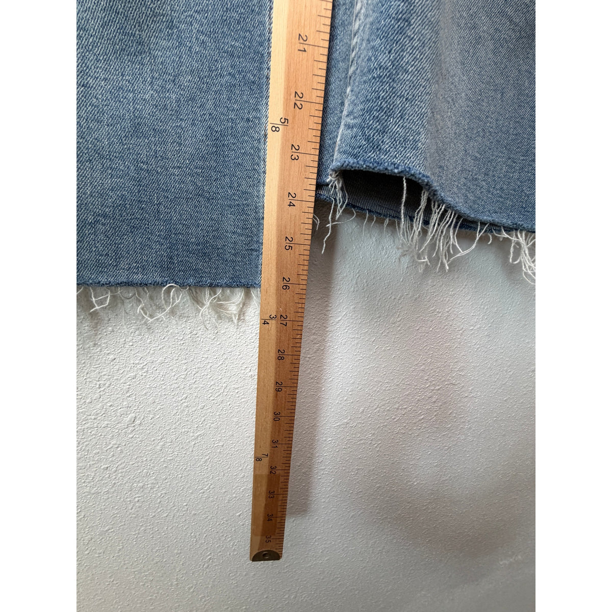 RE/DONE Blue High Rise Wide Leg Crop Jeans Women's 26