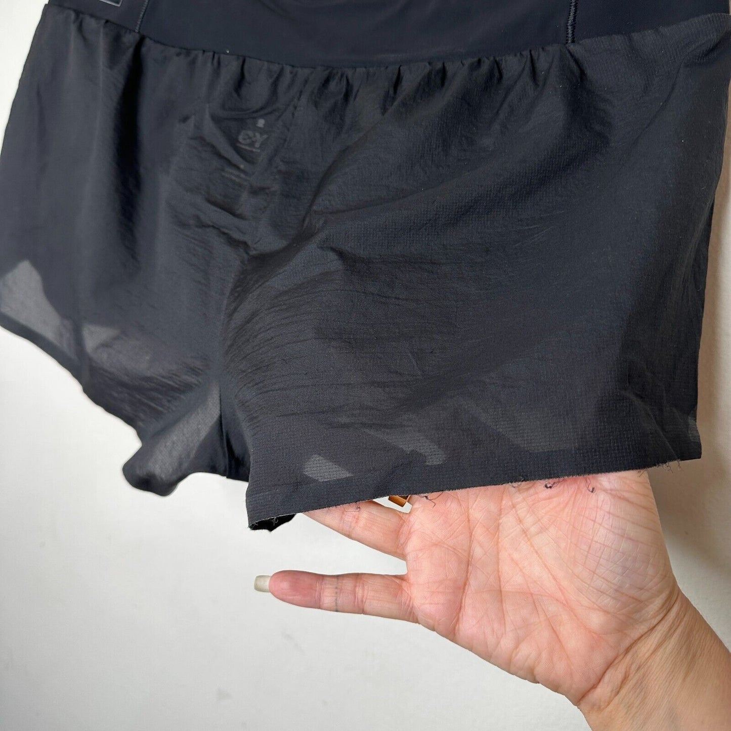 Adidas Y-3 Yohji Yamamoto Sport Spring Sheer Black Lightweight Tech Shorts S