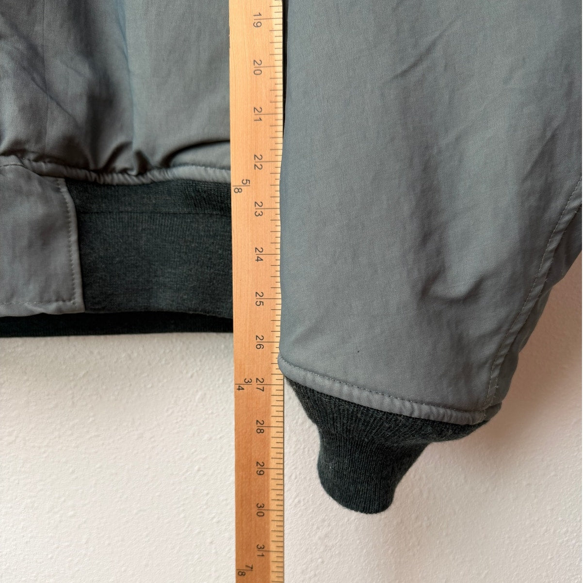 RARE Visvim Thorson Flag Panel MA-1 Bomber Jacket Size 3 Gray Japan