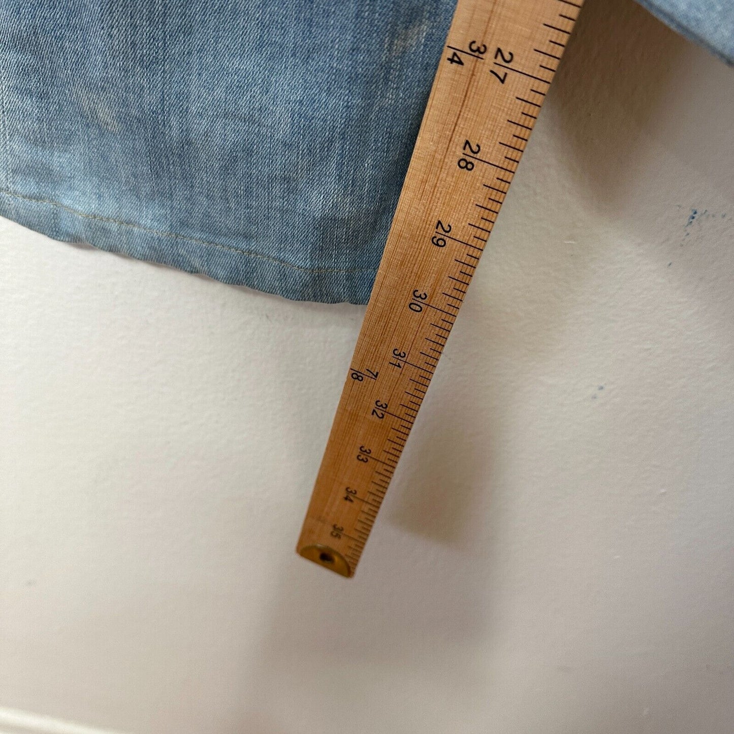 Hudson Double Button Light Blue Wash Jeans Low-Rise Boot Cut Flap Pockets 26